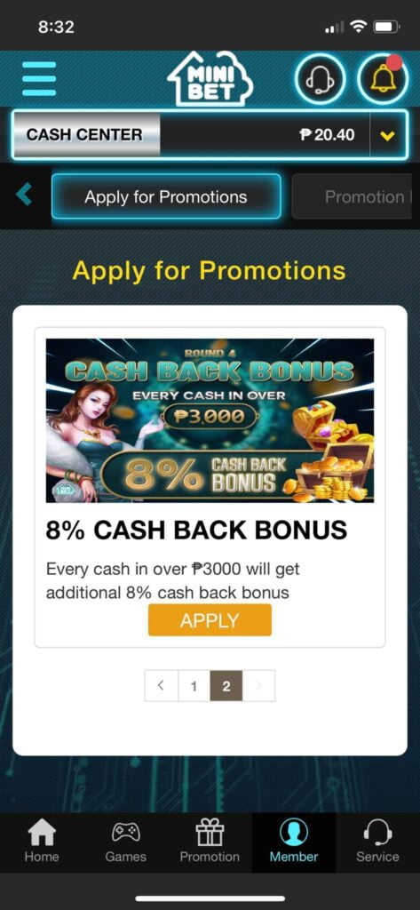 How to Apply for MINIBET App Reward (iOS) 13