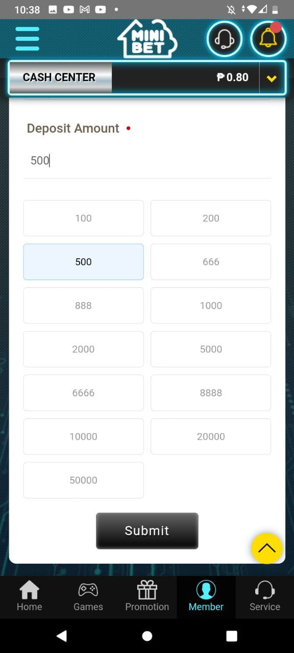 MINIBET CASH BACK APPLY Tutorial 3